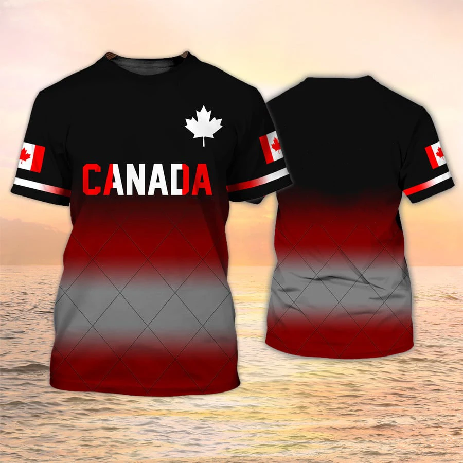 Kanada Bayrağı 3D Baskılı Tişö - Summer Clothing Women Canada incelemesi ve fiyatı